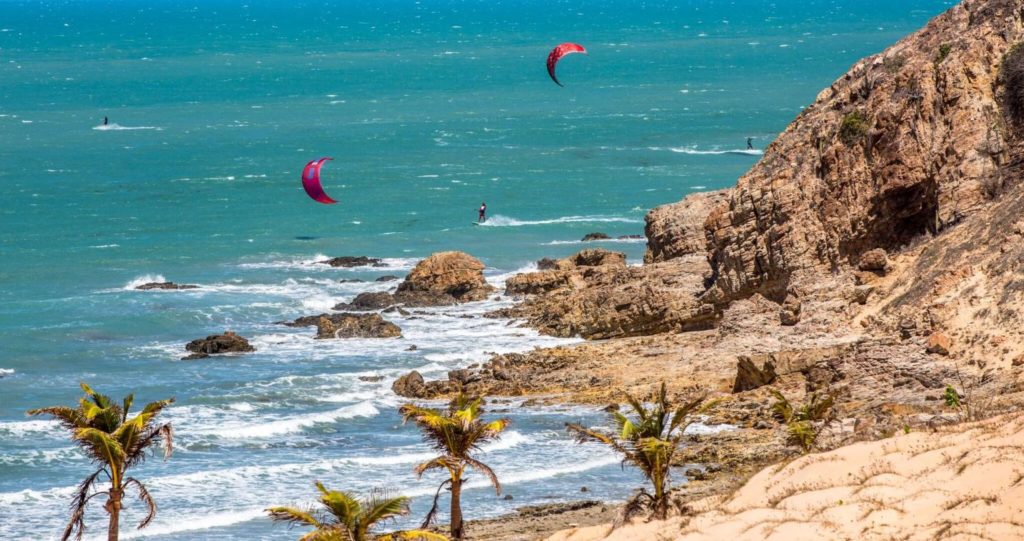 Coming around the corner to Jericoacoara